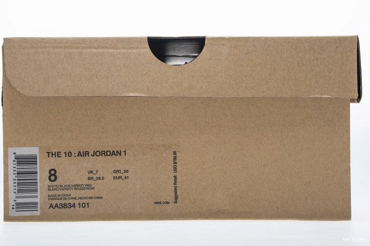 AA3834-101 1 OWT chicago Jordan Air NIKE retro  0119